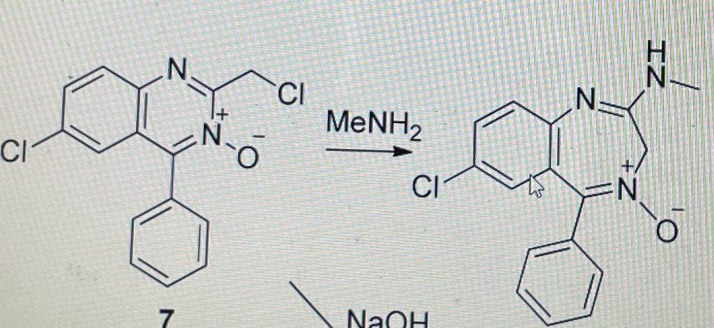 Solved N. CI MENH2 CI N. o CI EN 7 NaOH | Chegg.com