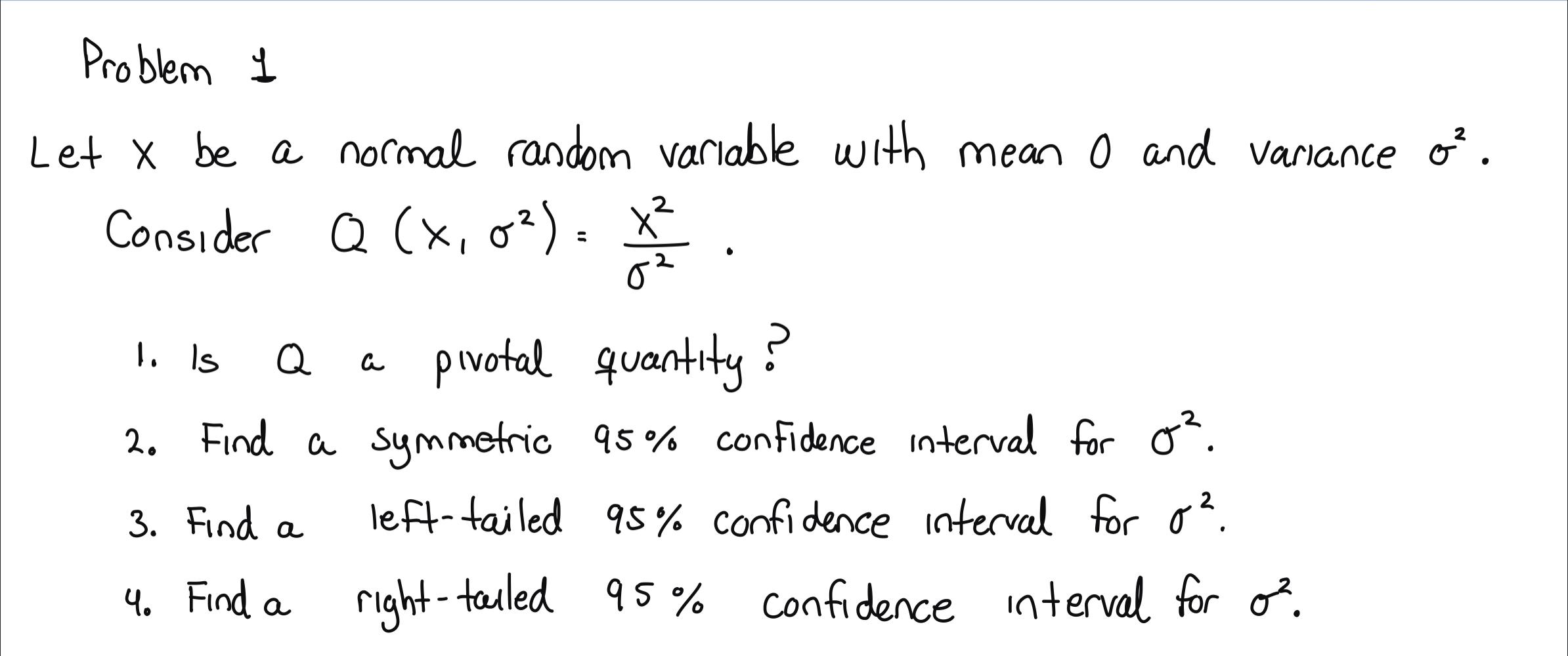 Solved 2 est Problem I Let x be a normal random variable | Chegg.com