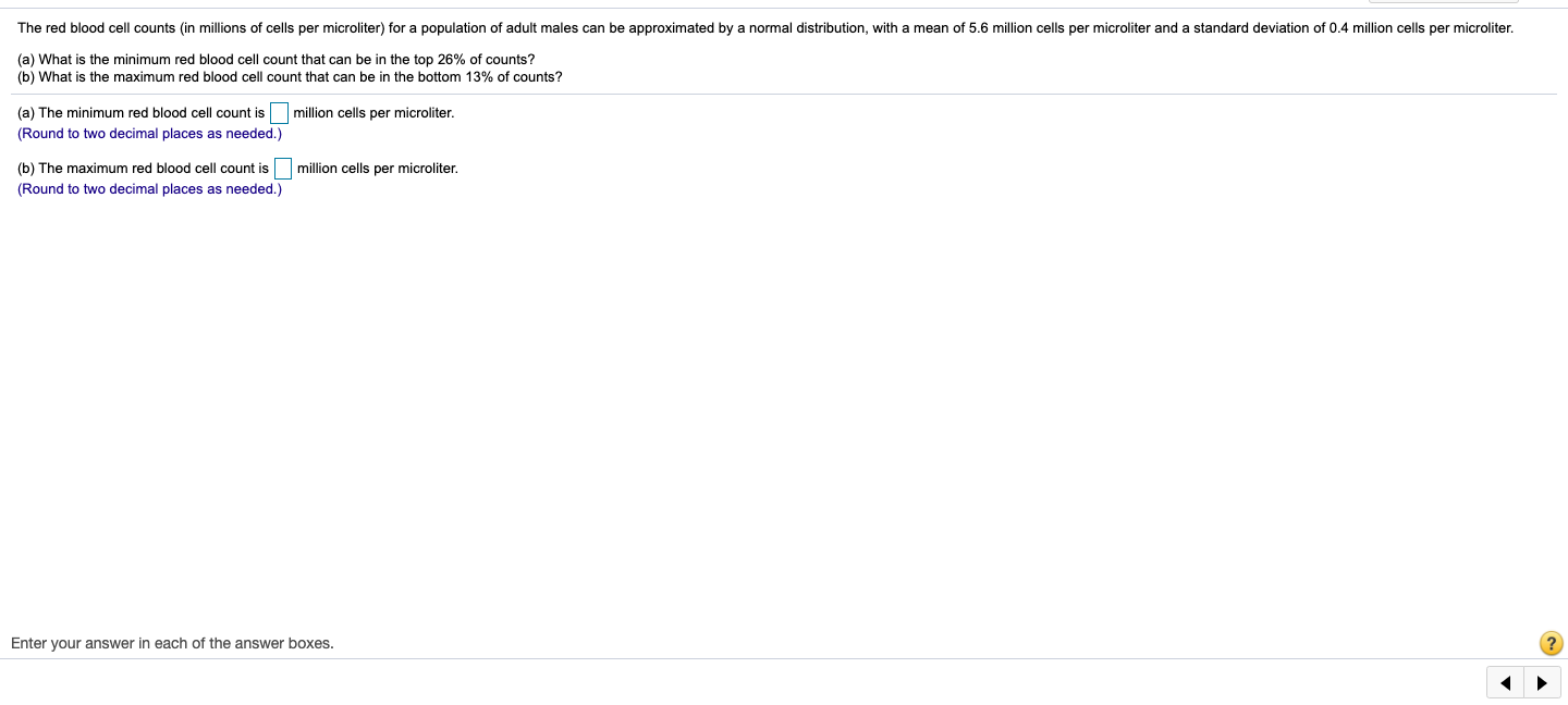 solved-the-red-blood-cell-counts-in-millions-of-cells-per-chegg