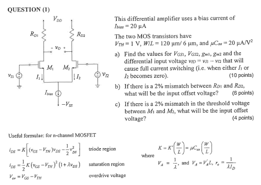 Solved QUESTION (1) VOD Roi Roz Vo 6 M 11 가 M This | Chegg.com