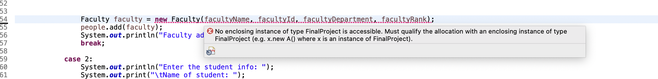 Solved Can someone tell me why I get this error and how do I | Chegg.com