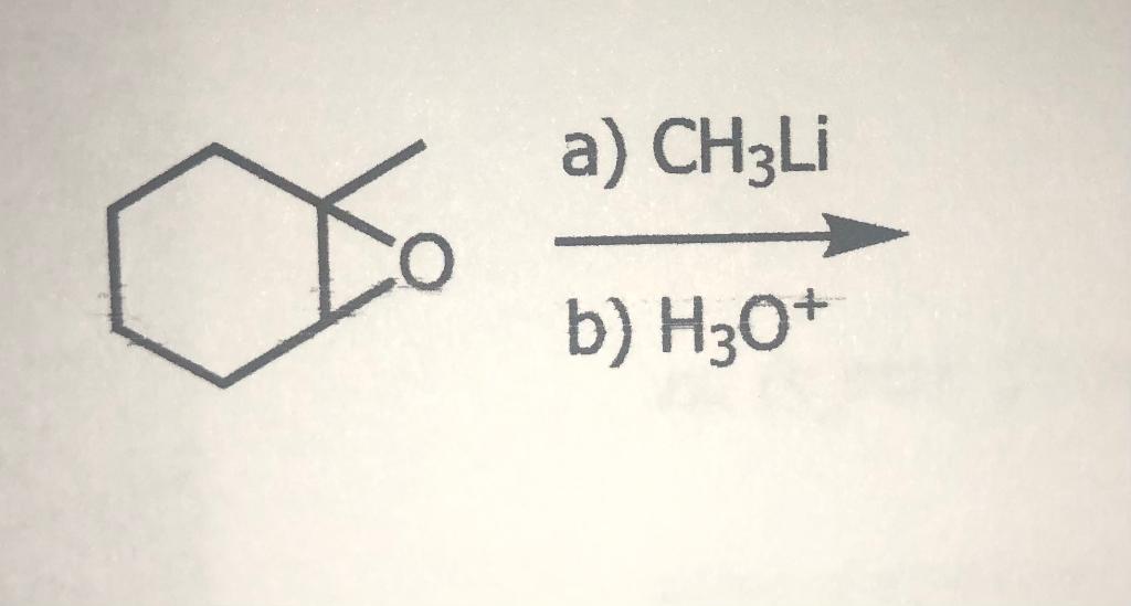 Solved a) CH3Li Co b) H30+ | Chegg.com