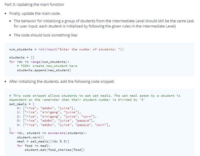 For this exercise, you will build on top of your | Chegg.com