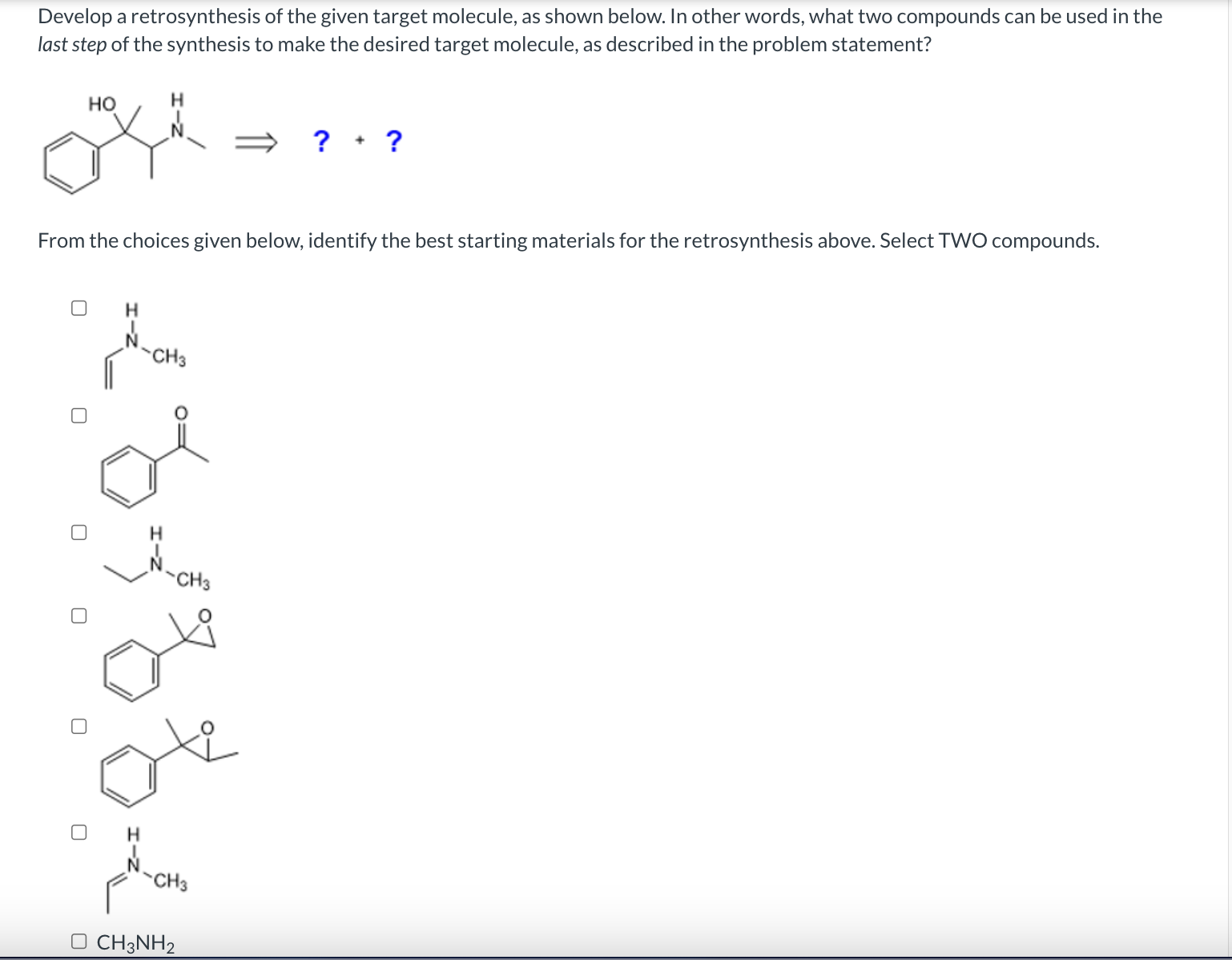 Develop A Retrosynthesis Of The Given Target | Chegg.com