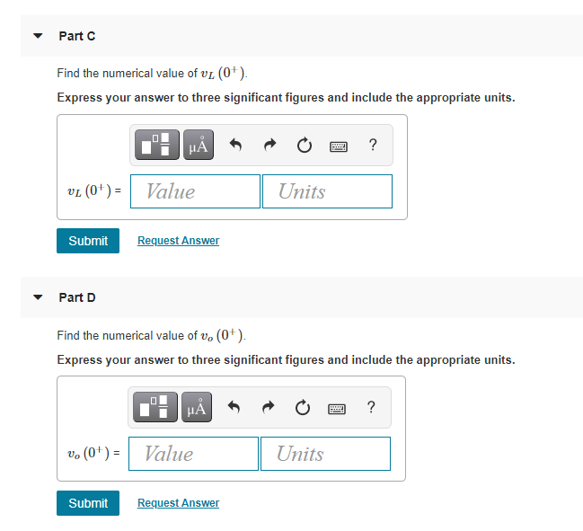 Solved The Switch In The Circuit Shown In Figure 1 Has Chegg Com