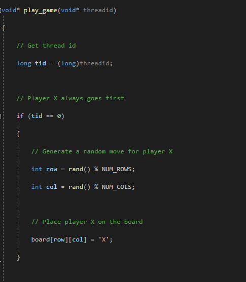 Solved ( C4716 'play_game': must return a valueid* | Chegg.com
