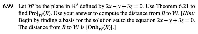 Solved 6.99 (Do the exercise assuming B = [1, 2, 3]T) | Chegg.com