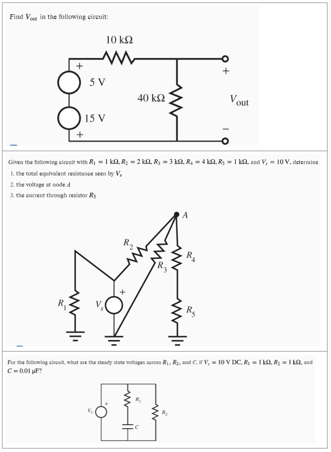 Solved Find the steady state current I (1) in the following