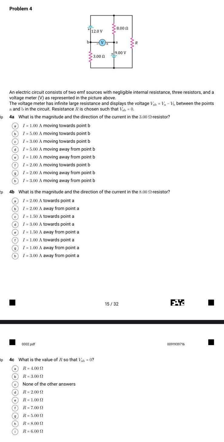 Solved Problem 4 An electric circuit consists of two emf | Chegg.com