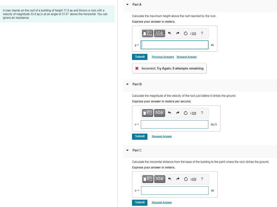 Solved Solve from Part A to Part C. I will give a like! | Chegg.com