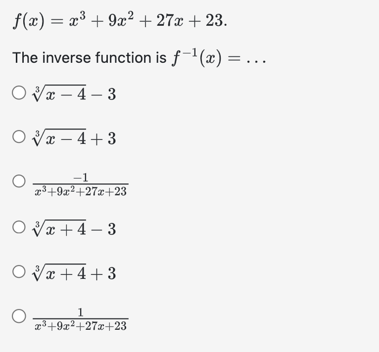 solved-f-x-x3-9x2-27x-23-the-inverse-function-is-f-1-x-chegg
