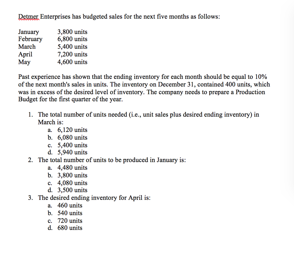 solved-detmer-enterprises-has-budgeted-sales-for-the-next-chegg