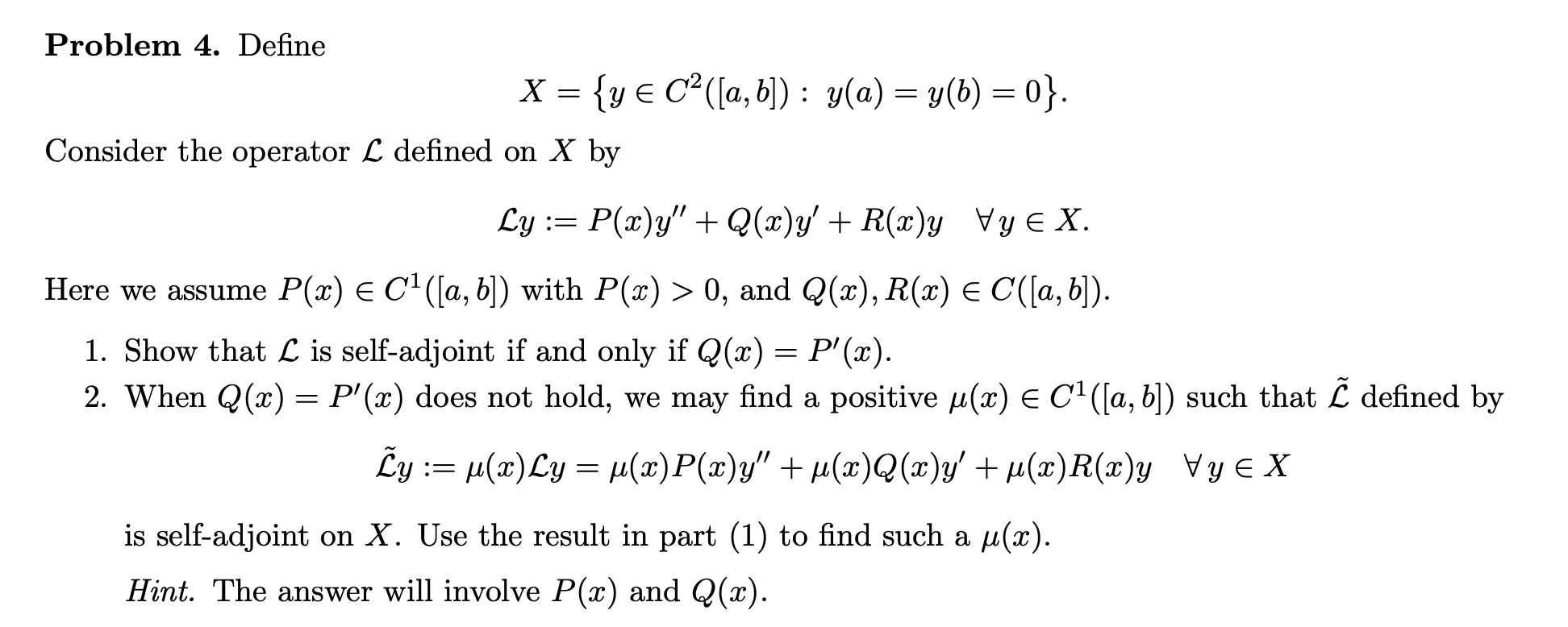 Solved Problem 4 Define X Y E C A B Y A Y B Chegg Com