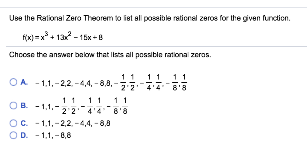 Solved Find the zeros for the given polynomial function and | Chegg.com