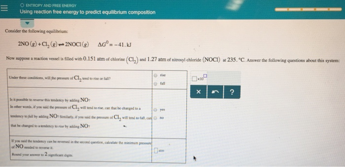 Solved °ENTROPY AND FREE ENERGY Using reaction free Chegg com
