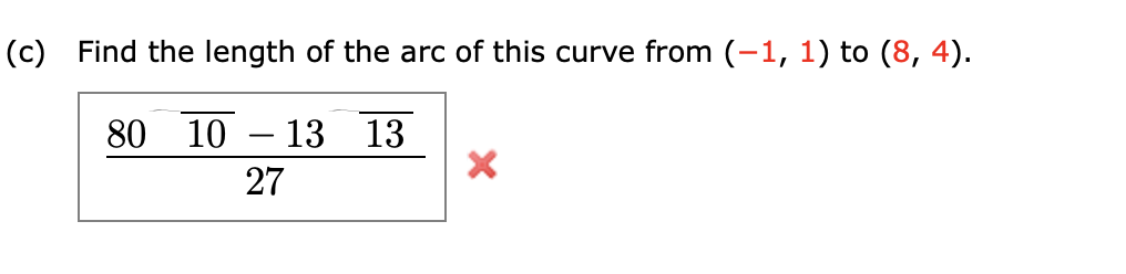 Solved C) Find The Length Of The Arc Of This Curve From | Chegg.com