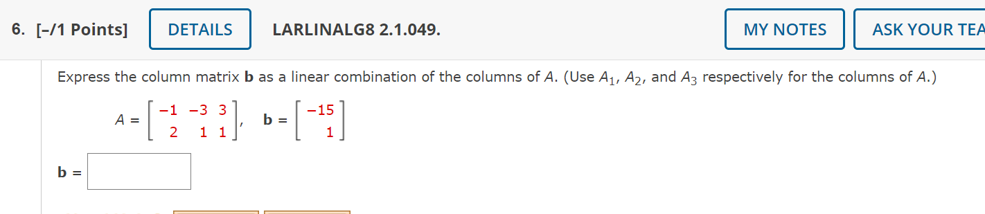 Solved Please Solve With Matrices By Writing B As A Linear | Chegg.com