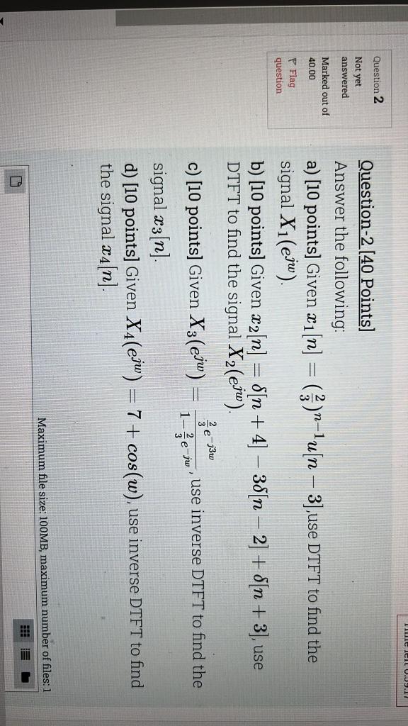 Solved Question 2 Question-2 [40 Points] Answer the | Chegg.com
