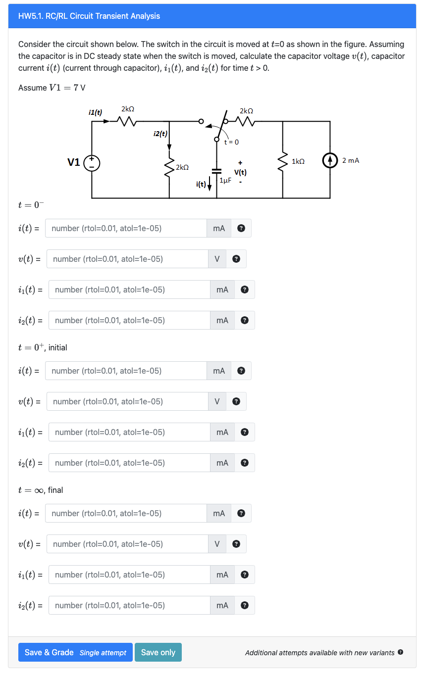Solved Consider The Circuit Shown Below The Switch In