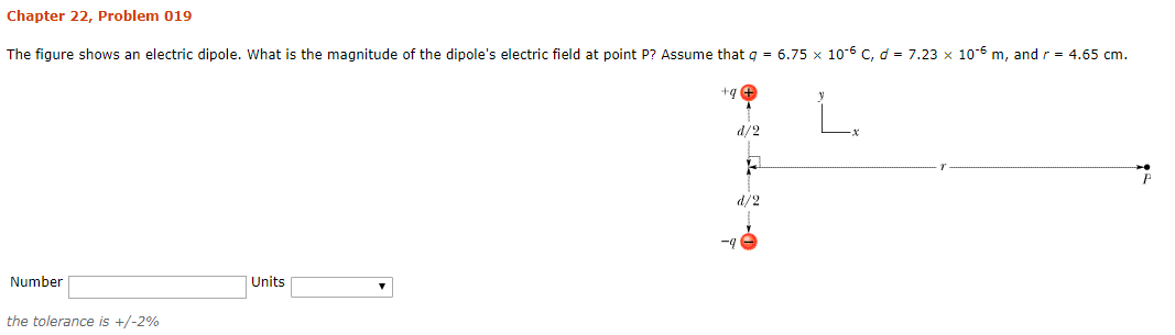 Solved Chapter 22, Problem 019 The figure shows an electric | Chegg.com