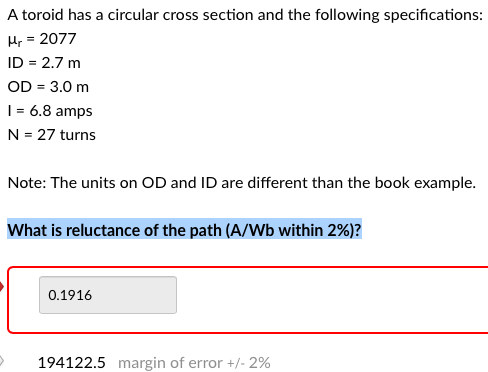 Solved A toroid has a circular cross section and the | Chegg.com