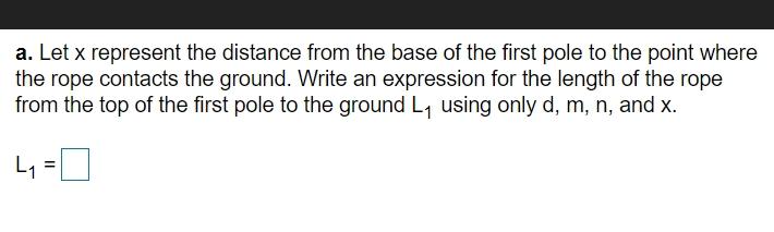 a. Let x represent the distance from the base of the | Chegg.com
