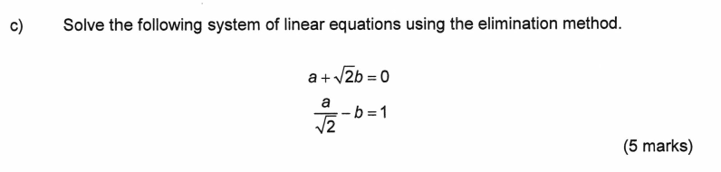 how to solve system of linear equations by elimination method