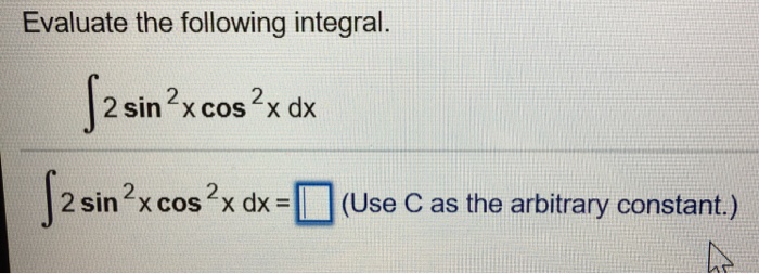 the value of integral xcos 2x dx