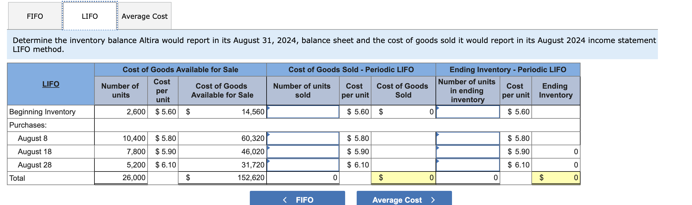 Solved Determine the inventory balance Altira would report | Chegg.com