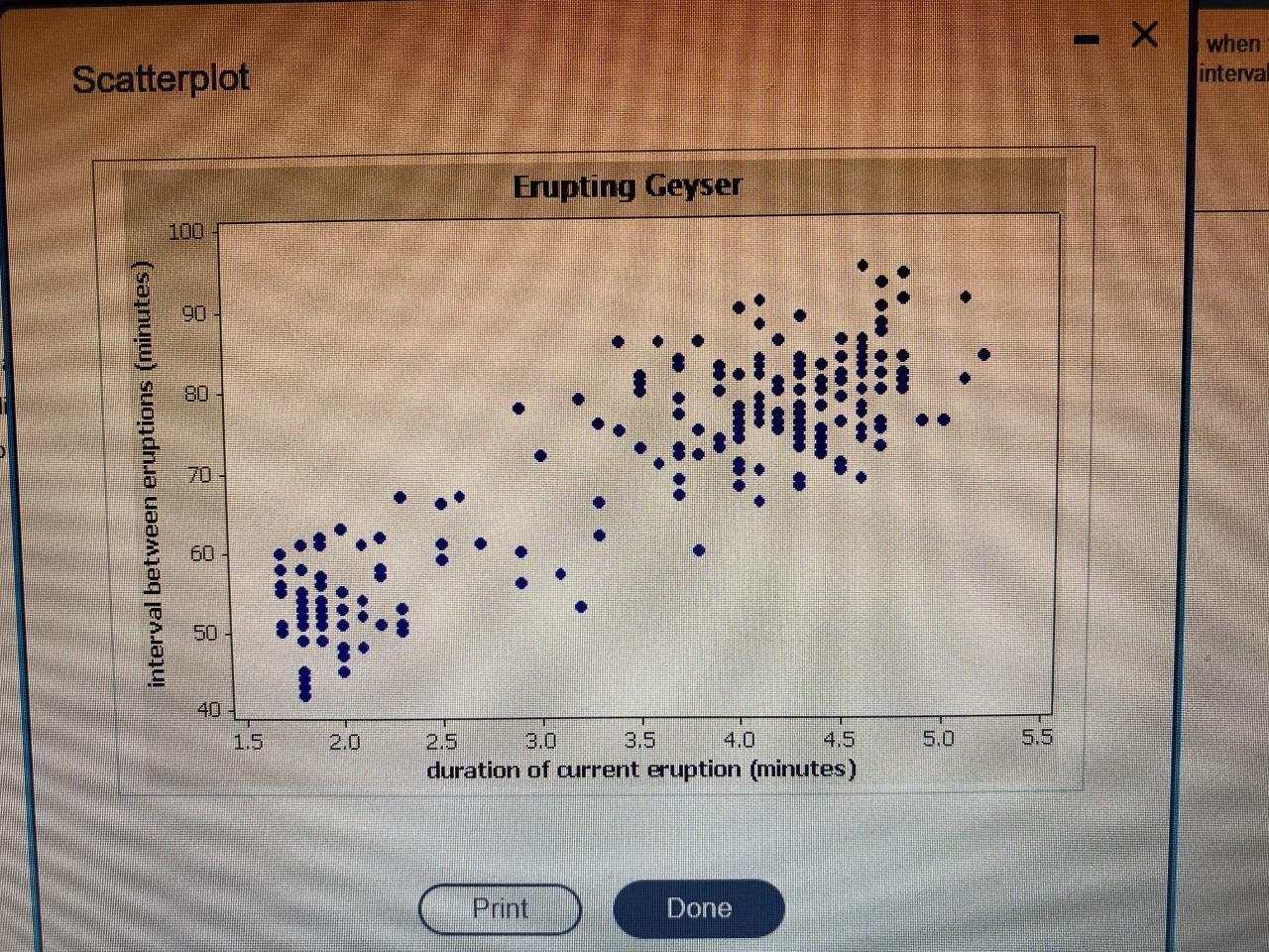 Solved There is a certain geyser that erupts on a regular | Chegg.com