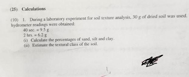 soil texture lab experiment