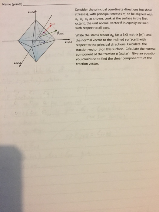 Solved Name (print!) Consider the principal coordinate | Chegg.com