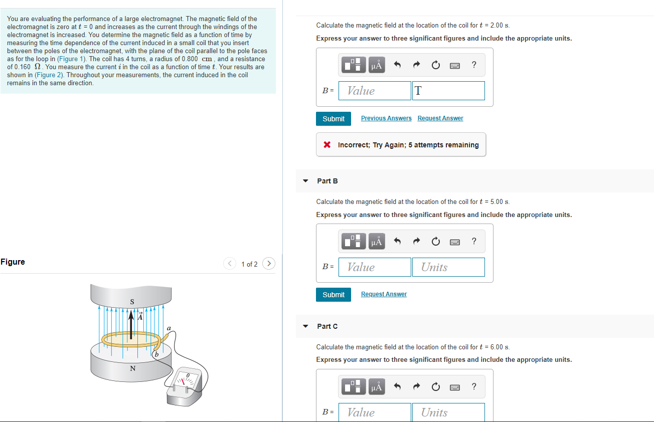 Solved Calculate the magnetic field at the location of the | Chegg.com
