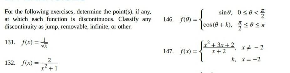 Solved For the following exercises, determine the point(s), | Chegg.com