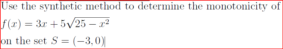 Solved Use the synthetic method to determine the | Chegg.com