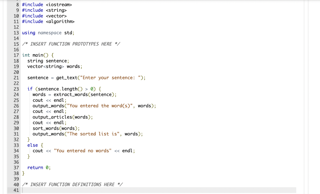 Solved Programming Assignment Write a program that will | Chegg.com