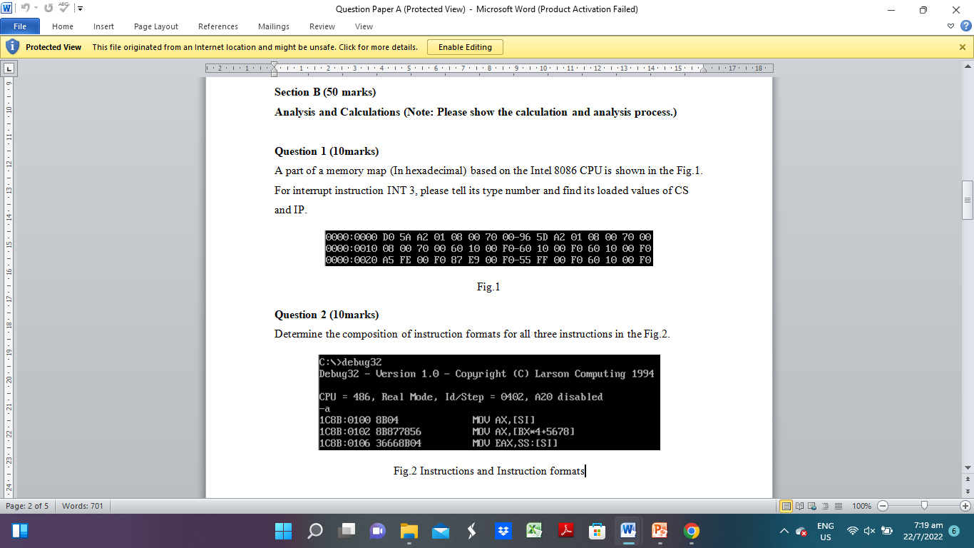 Solved Section B (50 Marks) Analysis And Calculations (Note: | Chegg.com