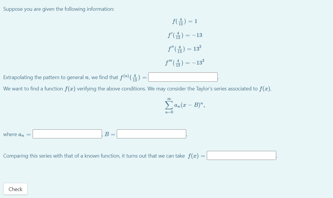 Solved Suppose you are given the following information: | Chegg.com
