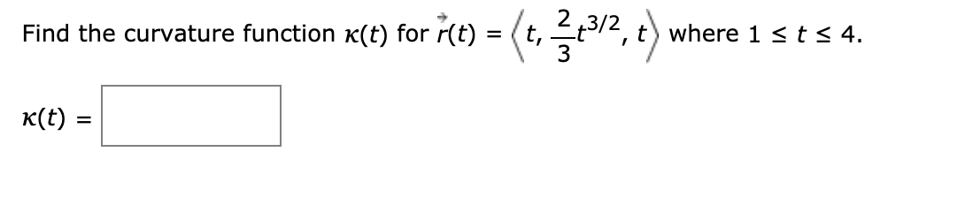 Solved Find the curvature k(s) of the curve in the y = 1 | Chegg.com