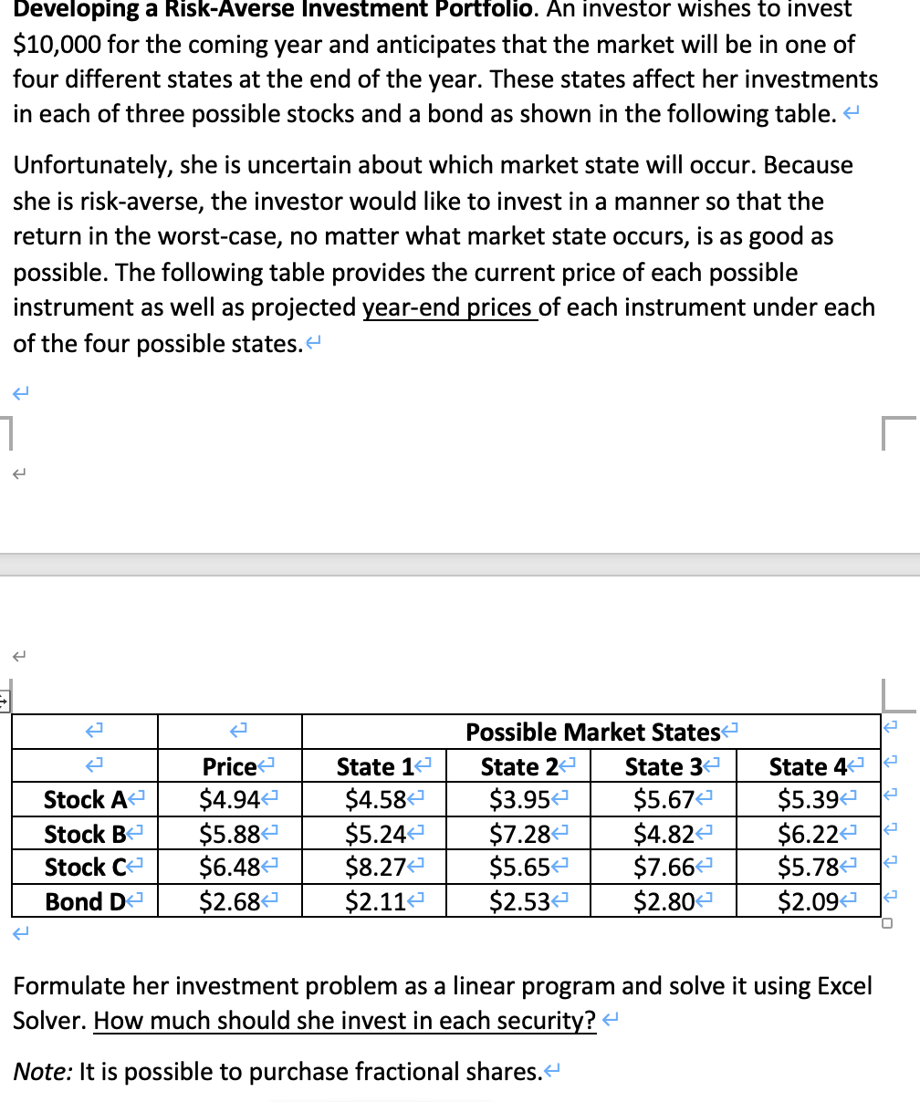 solved-developing-a-risk-averse-investment-portfolio-an-chegg