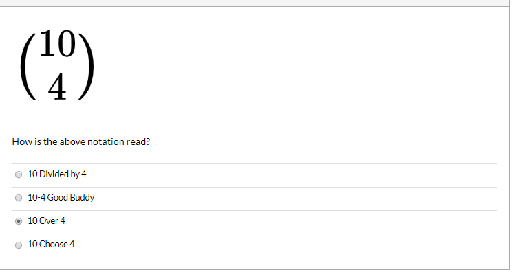 Solved 10 4 How Is The Above Notation Read 10 Divided Chegg Com