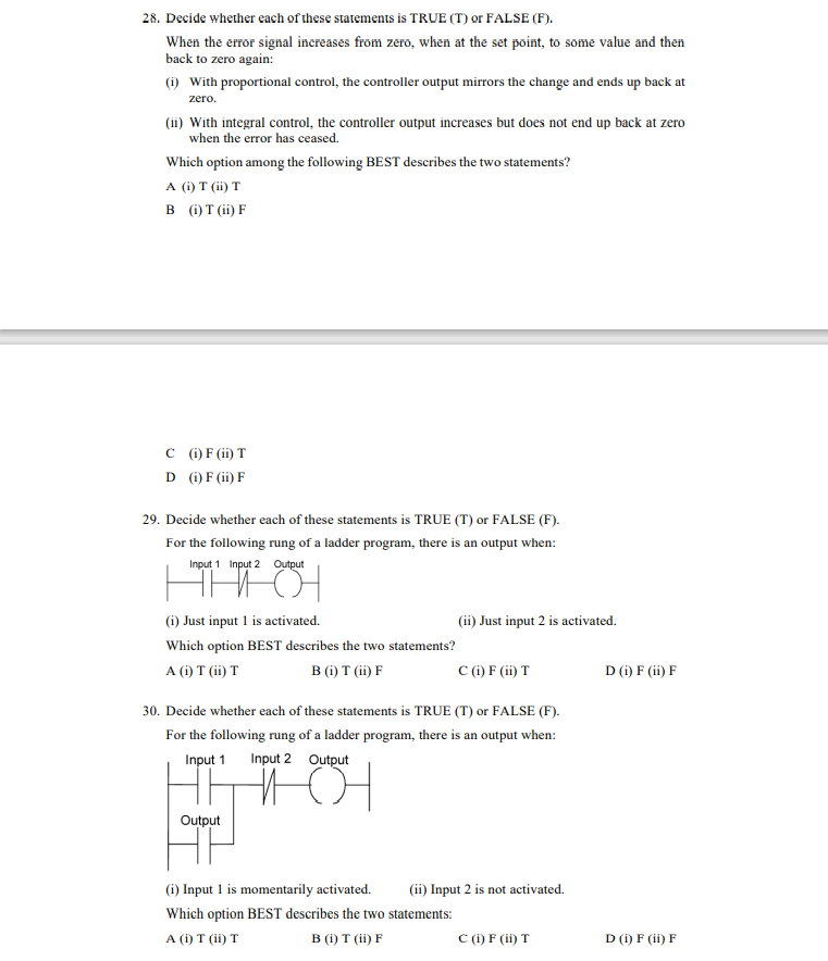 Solved 28. Decide whether each of these statements is TRUE | Chegg.com