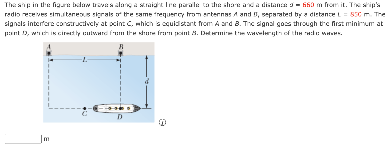 Solved The Ship In The Figure Below Travels Along A Straight | Chegg.com