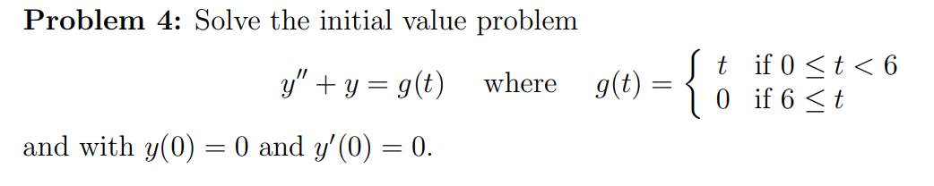 Solved Solve the initial value problem | Chegg.com