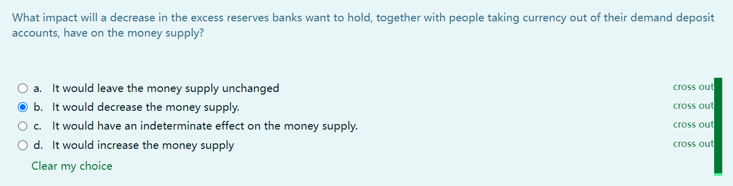 Solved If the desired reserve ratio is 5 percent and a | Chegg.com
