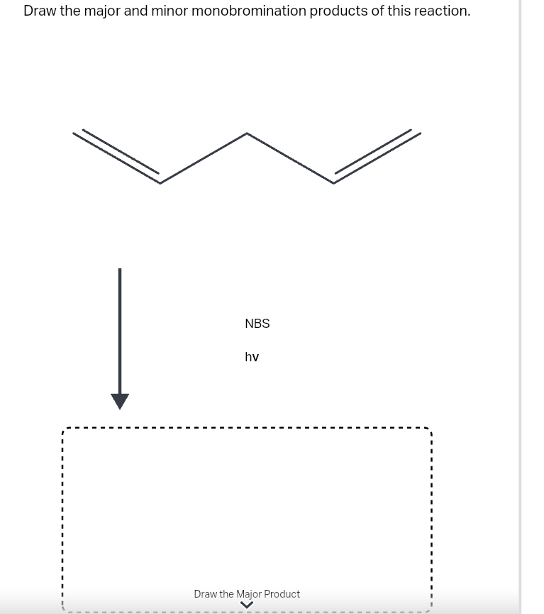 Solved Draw the major and minor monobromination products of