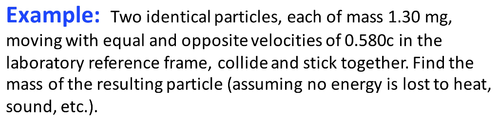 Solved Example: Two Identical Particles, Each Of Mass 1.30 | Chegg.com