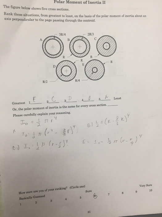 Solved Polar Moment of Inertia II The figure below shows | Chegg.com