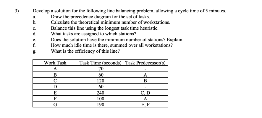 Solved 3) a. c. Develop a solution for the following line | Chegg.com