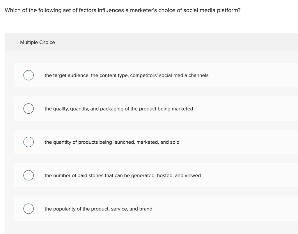 Solved One of the key differences between social media | Chegg.com